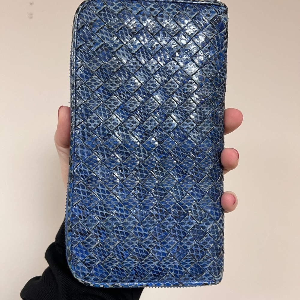 Bottega Blue Wallet